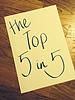 Top 5 in 5 cover