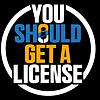 YOU SHOULD GET A LICENSE sampul