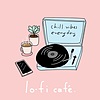 lo-fi café.