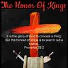 The Honor of Kings (proverbs 25:2) cover