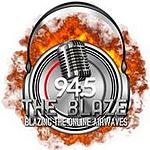 94.5 The Blaze Radio Station logo