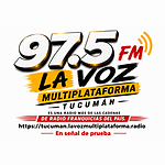 La Voz Multiplataforma 97.5 FM logo