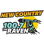 100.7 The Raven logo