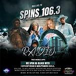 SPINS 106.3 FM logo