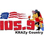 KRCY Krazy FM 105.9 logo