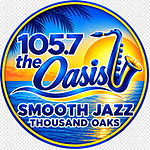 105.7 FM The Oasis logo