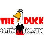 KDUC KDUQ 94.3 & 102.5 The Duck logo