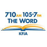 KFIA 710 AM and 105.7 FM The Word logo