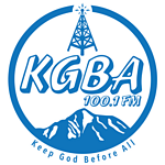 KGBA 100.1 FM logo