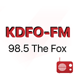 KDFO-FM 98.5 The Fox logo