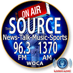 WOCA The Source 96.3 FM logo