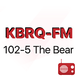 KBRQ 102.5 The Bear logo