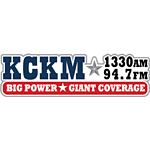 KCKM Kickin' Country 1330 AM and 94.7 FM KTXO logo