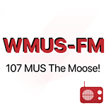 WMUS 107 MUS The Moose logo