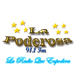 La Poderosa 91.1 FM logo