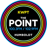 KWPT The Point 100.3 and 102.7 FM logo