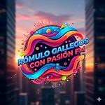 Rómulo Gallegos con Pasión FM logo