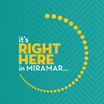 Its Right Here In Miramar logo