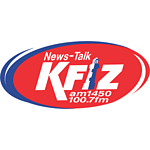 KFIZ News Talk 1450 AM & 100.7 logo