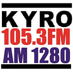 KYRO 1280 AM / 105.3 FM logo