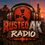 Rusted AK Radio logo