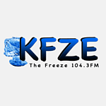KFZE The Freeze 104.3 FM logo