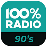 100% Radio 90s logo