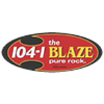 The Blaze 104.1 logo