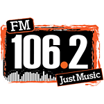 106.2 FM Just Music logo