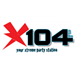 X104.3 FM logo