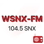 WSNX-FM 104.5 WSNX logo