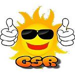 Caribbean Shine Radio (CSR) logo