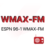 WMAX-FM 96.1 ESPN logo