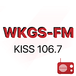 WKGS-FM KISS 106.7 logo